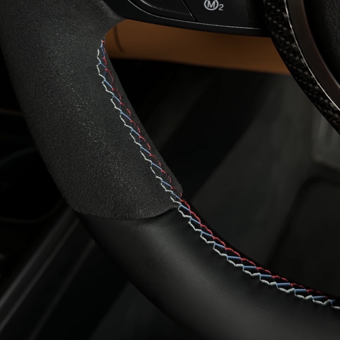 BMW M Performance Alcantara Steering [Red] — view 4